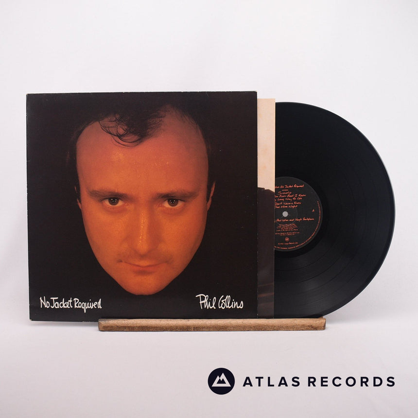 Phil Collins No Jacket Required LP Vinyl Record - Front Cover & Record