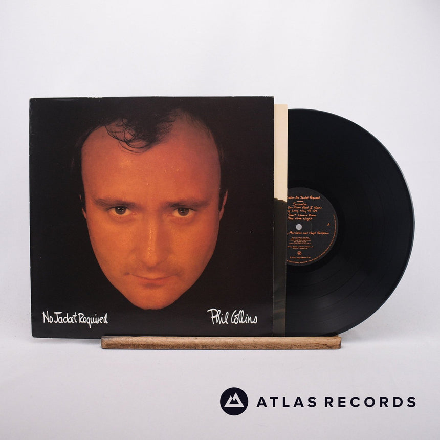 Phil Collins No Jacket Required LP Vinyl Record - Front Cover & Record