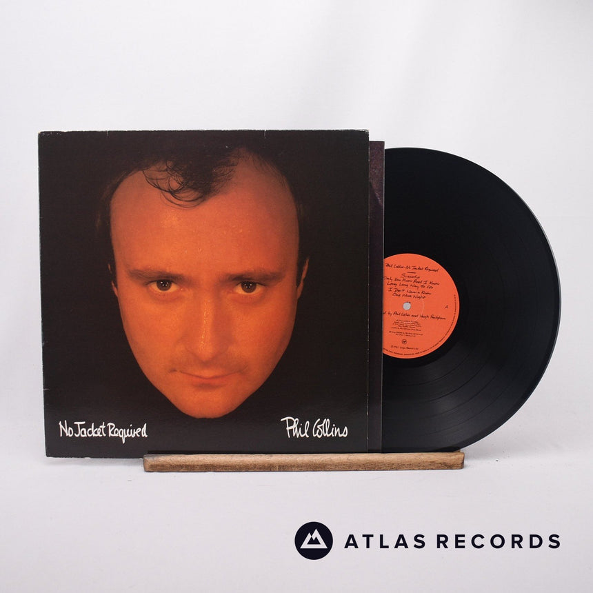 Phil Collins No Jacket Required LP Vinyl Record - Front Cover & Record