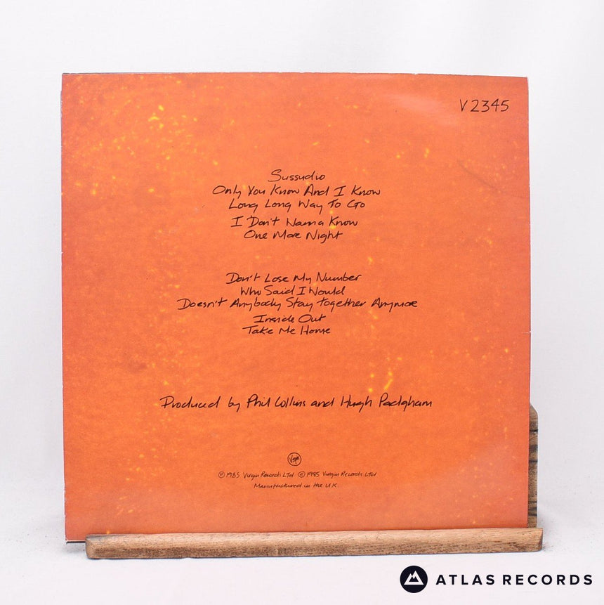 Phil Collins - No Jacket Required - LP Vinyl Record - VG+/VG+