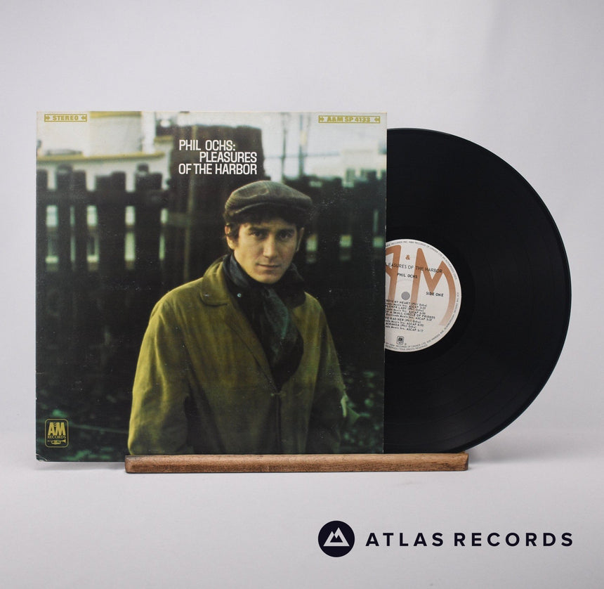 Phil Ochs Pleasures Of The Harbor LP Vinyl Record - Front Cover & Record
