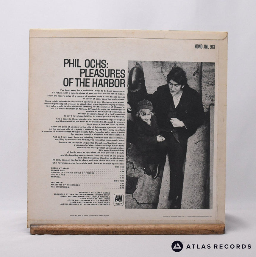 Phil Ochs - Pleasures Of The Harbor - A-1 B-1 LP Vinyl Record - VG+/EX
