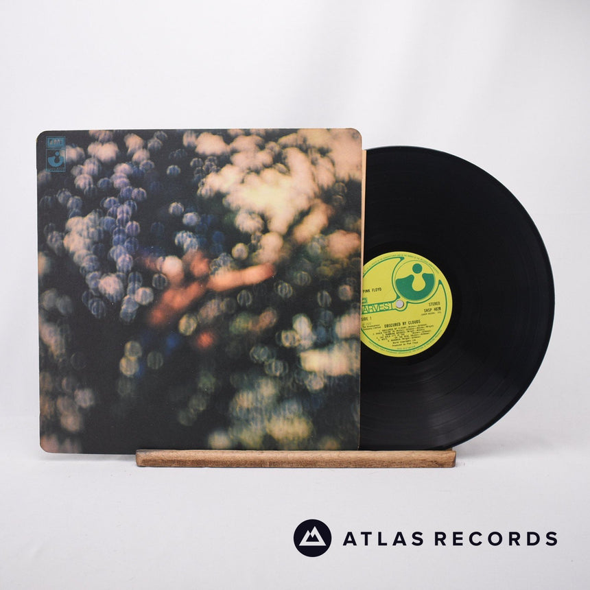 Pink Floyd Obscured By Clouds LP Vinyl Record - Front Cover & Record