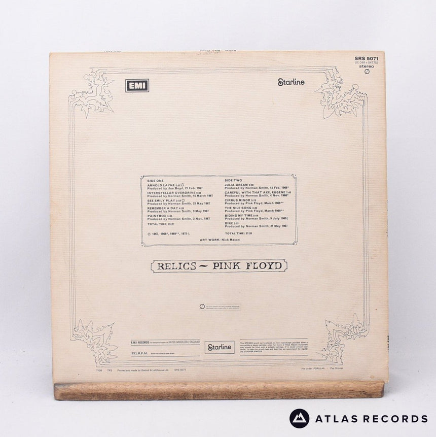 Pink Floyd - Relics - Reissue A-1 B-3 LP Vinyl Record - VG+/VG+