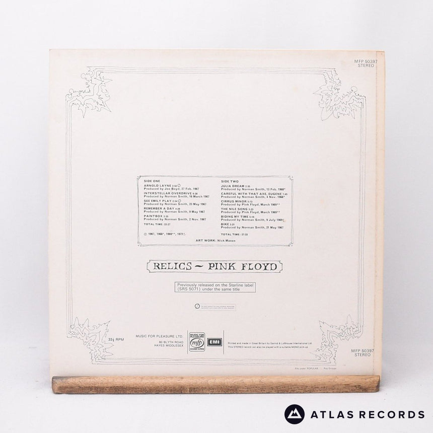 Pink Floyd - Relics - Reissue LP Vinyl Record - EX/VG+