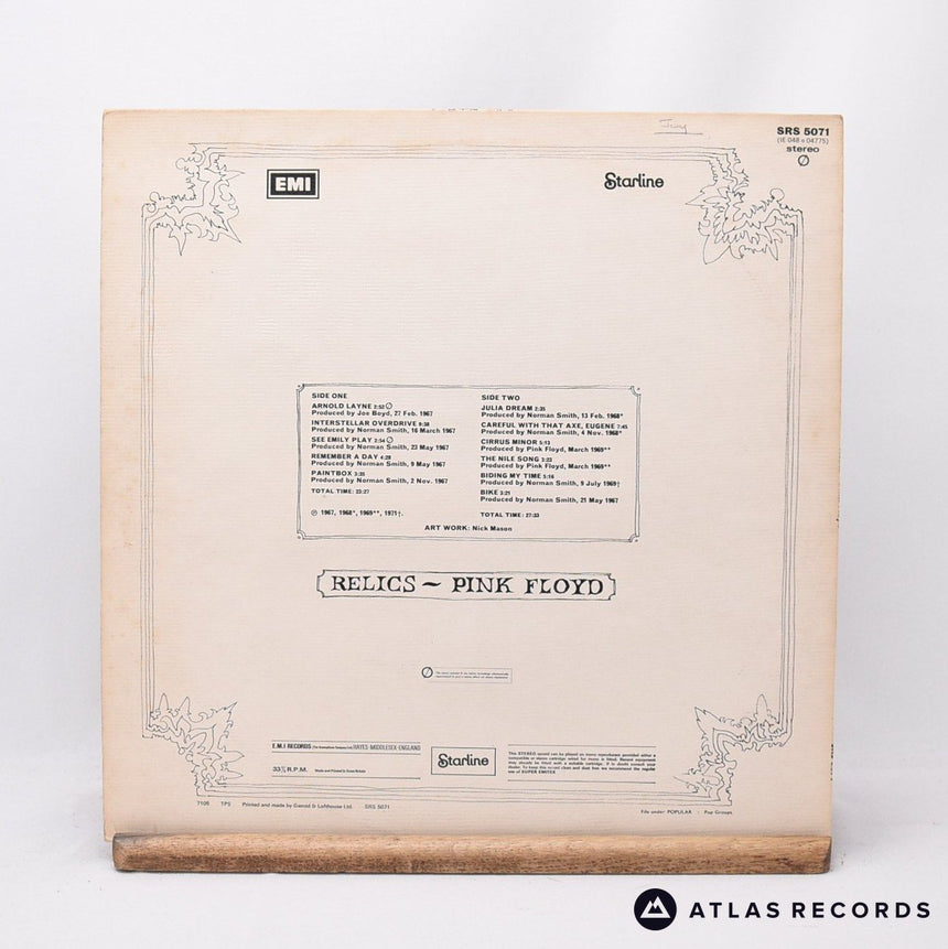 Pink Floyd - Relics - Repress A-1 B-3 LP Vinyl Record - EX/EX