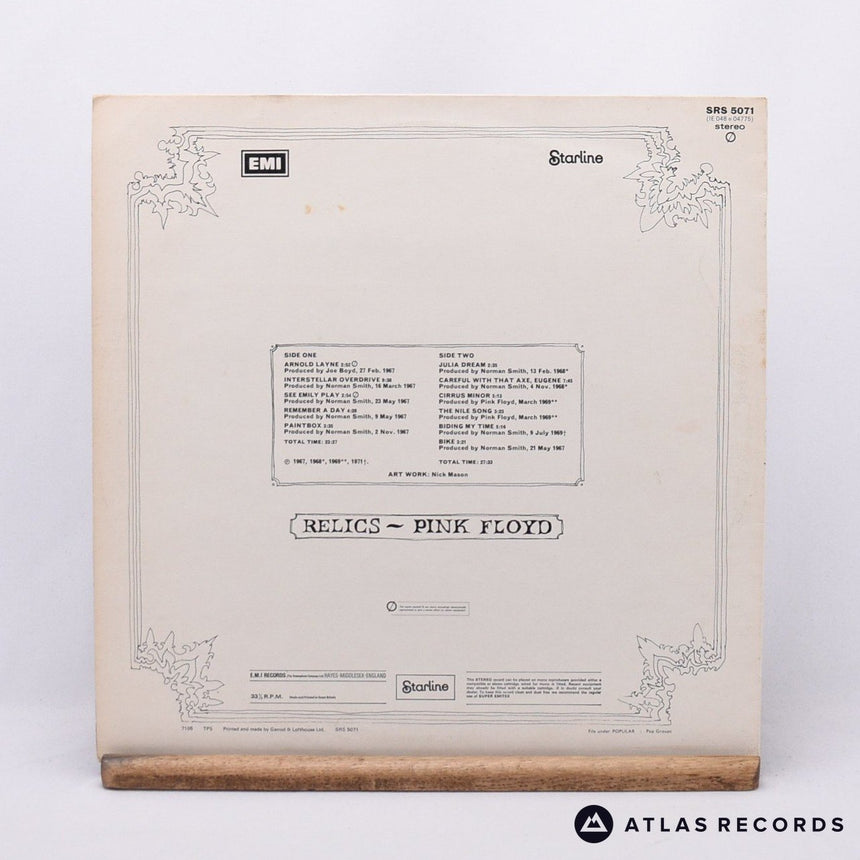 Pink Floyd - Relics - A-1 B-2 LP Vinyl Record - VG+/VG+