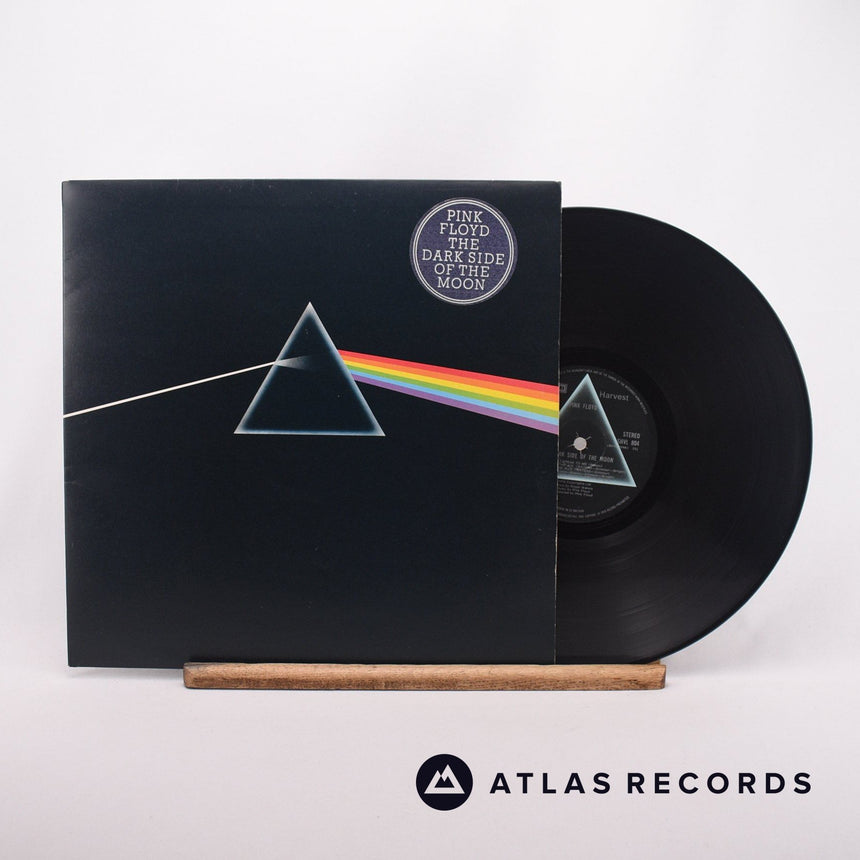 Pink Floyd The Dark Side Of The Moon LP Vinyl Record - Front Cover & Record