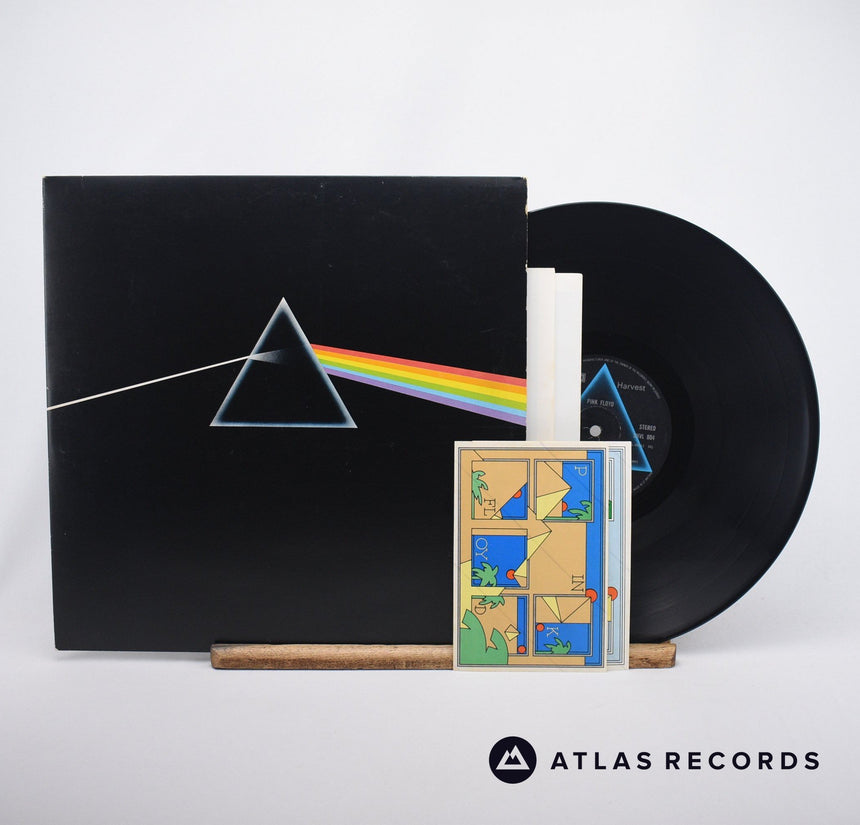 Pink Floyd The Dark Side Of The Moon LP Vinyl Record - Front Cover & Record