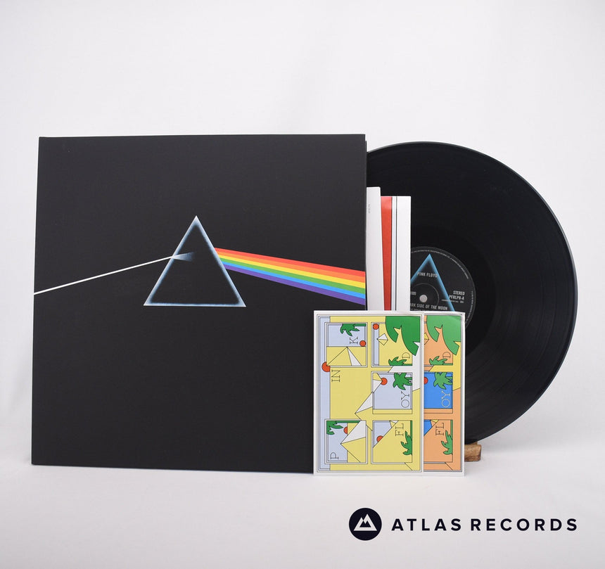 Pink Floyd The Dark Side Of The Moon LP Vinyl Record - Front Cover & Record