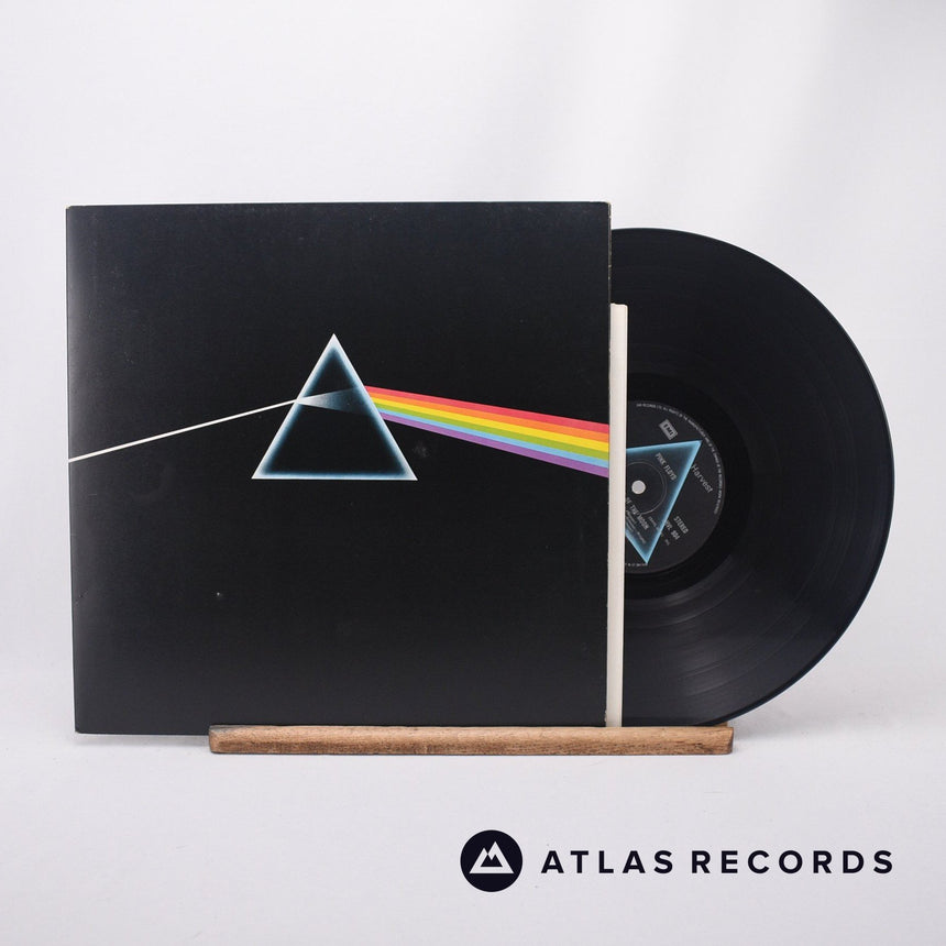 Pink Floyd The Dark Side Of The Moon LP Vinyl Record - Front Cover & Record