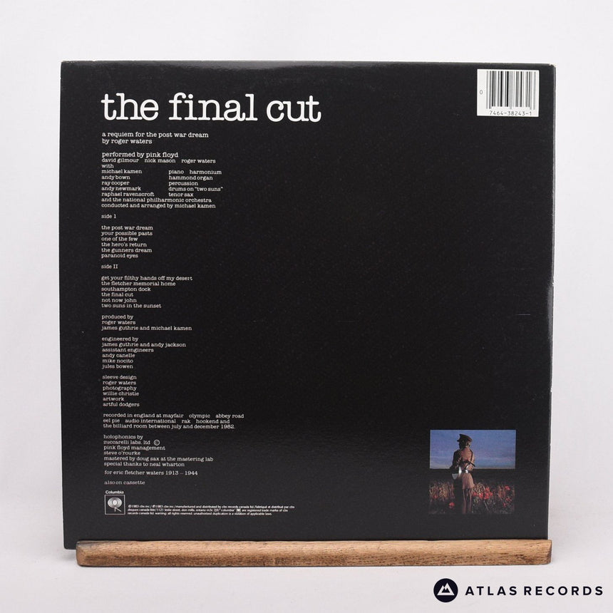 Pink Floyd - The Final Cut - Gatefold Canada LP Vinyl Record - VG+/VG+