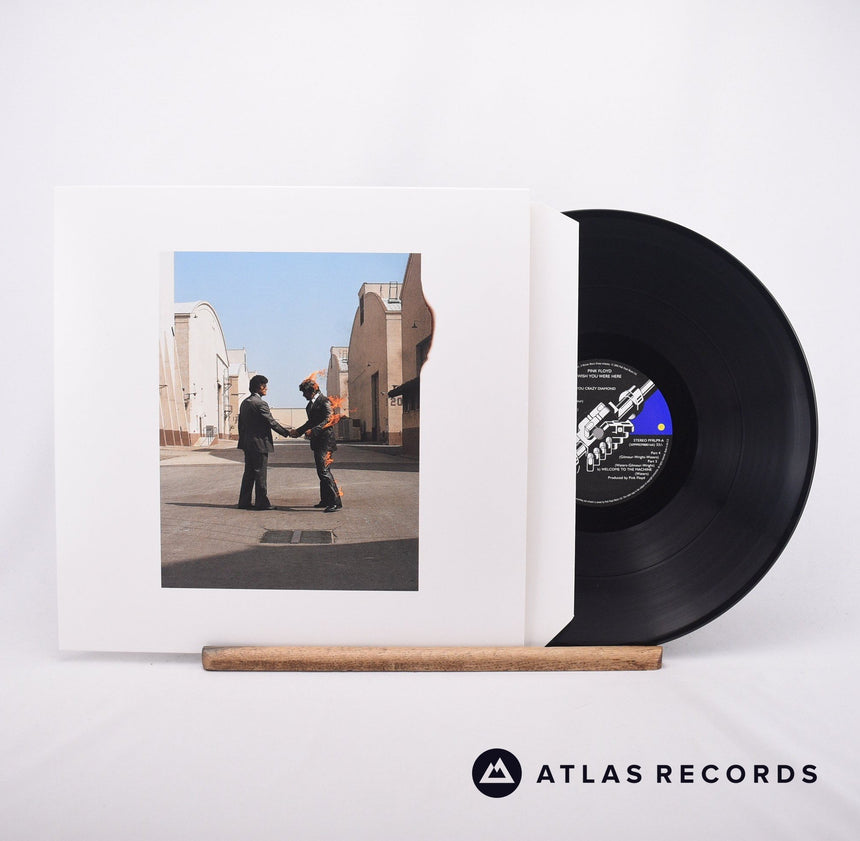 Pink Floyd Wish You Were Here LP Vinyl Record - Front Cover & Record