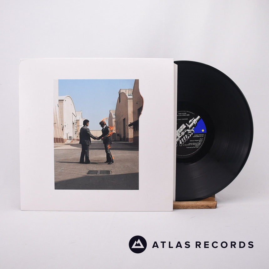 Pink Floyd Wish You Were Here LP Vinyl Record - Front Cover & Record