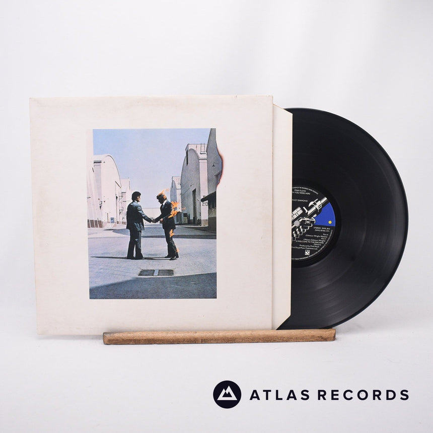 Pink Floyd Wish You Were Here LP Vinyl Record - Front Cover & Record