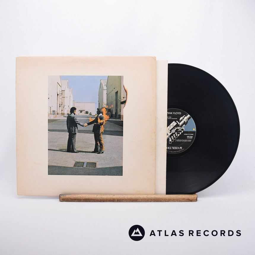 Pink Floyd Wish You Were Here LP Vinyl Record - Front Cover & Record