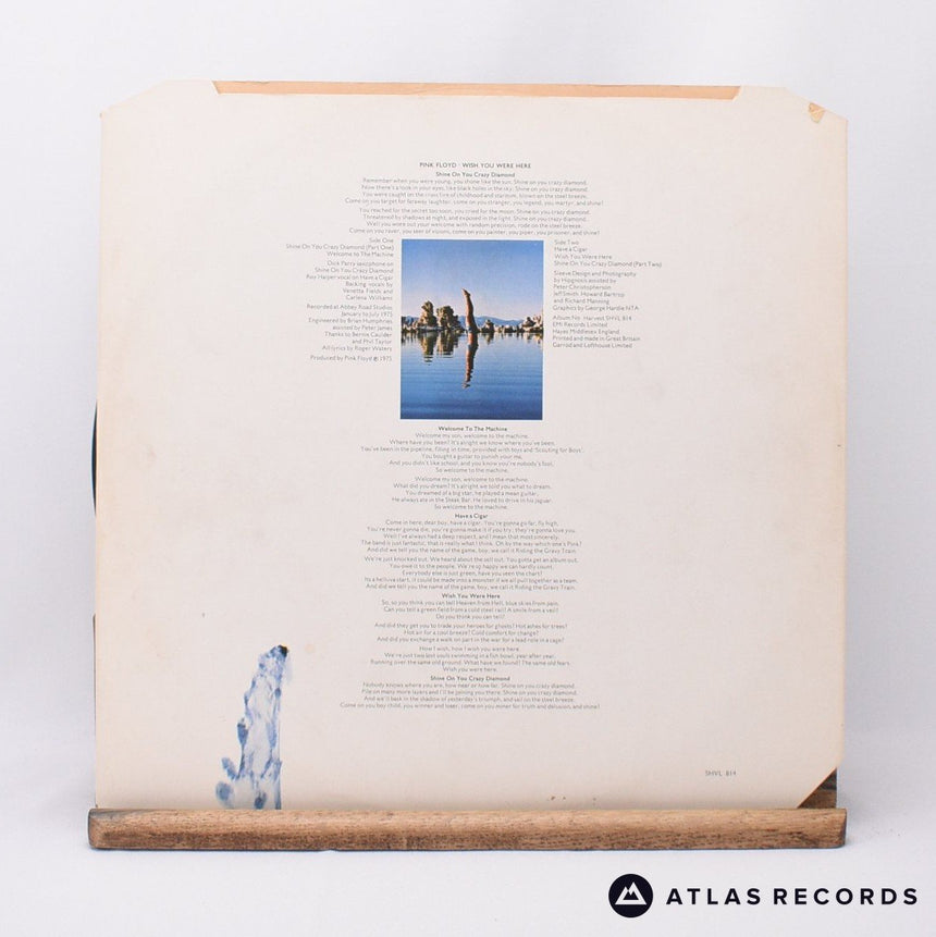 Pink Floyd - Wish You Were Here - A-1 B-3 LP Vinyl Record - VG+/VG+