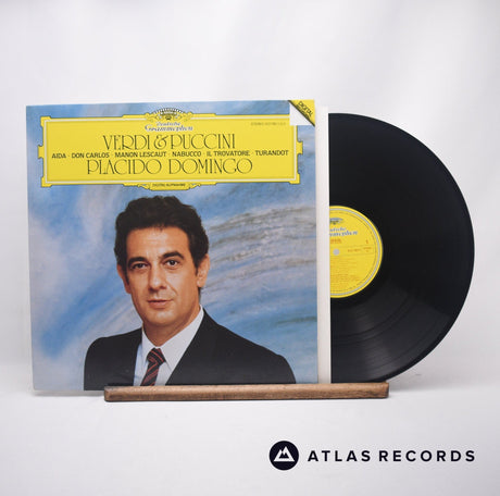 Placido Domingo Verdi & Puccini LP Vinyl Record - Front Cover & Record