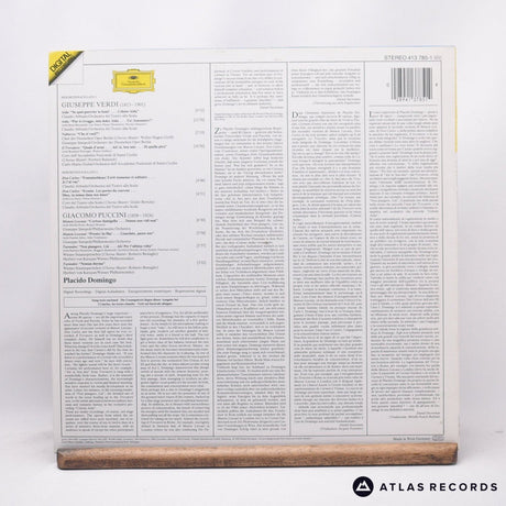 Placido Domingo - Verdi & Puccini - Booklet LP Vinyl Record - NM/NM