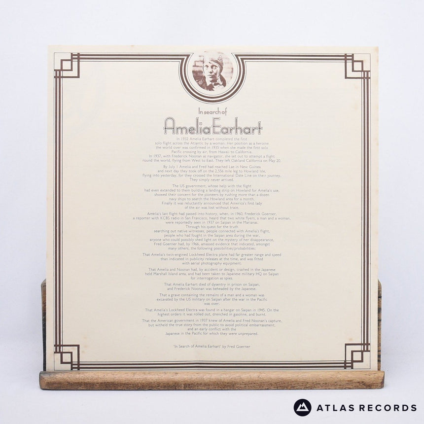 Plainsong - In Search Of Amelia Earhart - LP Vinyl Record - VG+/VG+