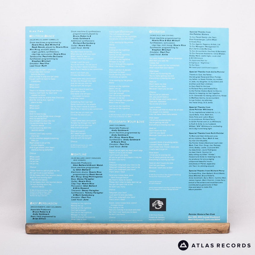 Pointer Sisters - Break Out - LP Vinyl Record - VG+/VG+