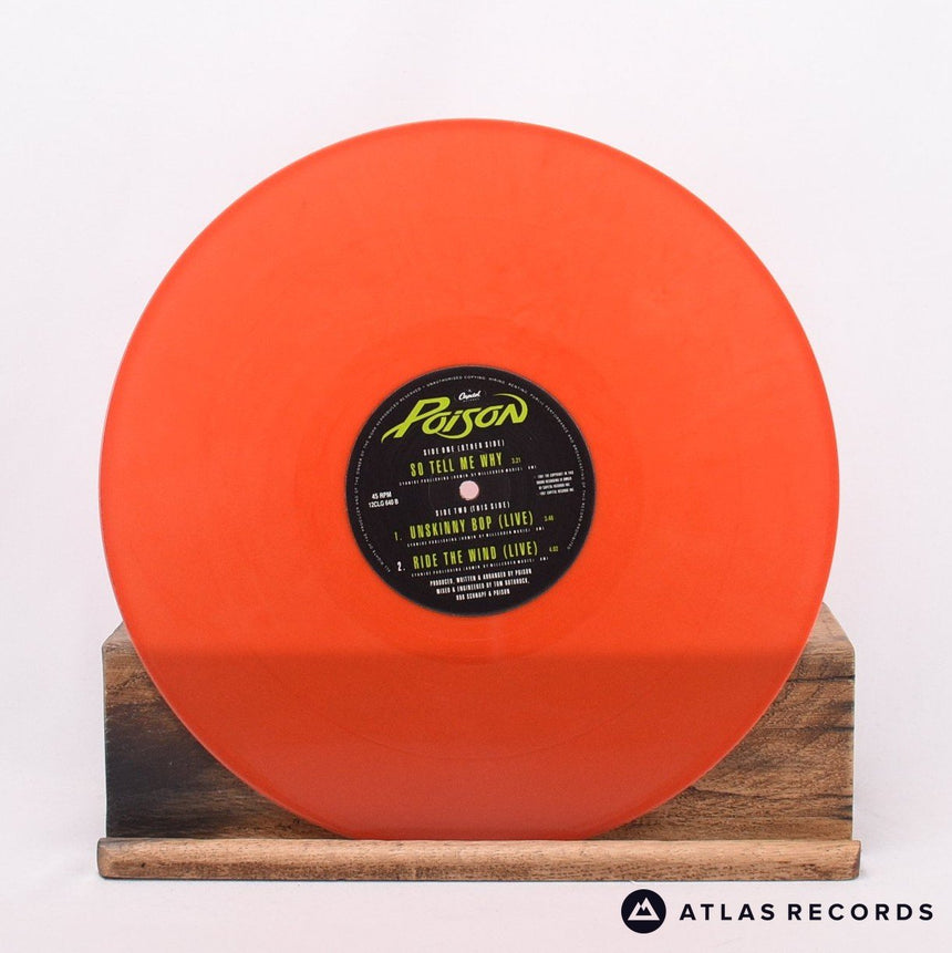 Poison - So Tell Me Why - Red 12" Vinyl Record - EX/VG+
