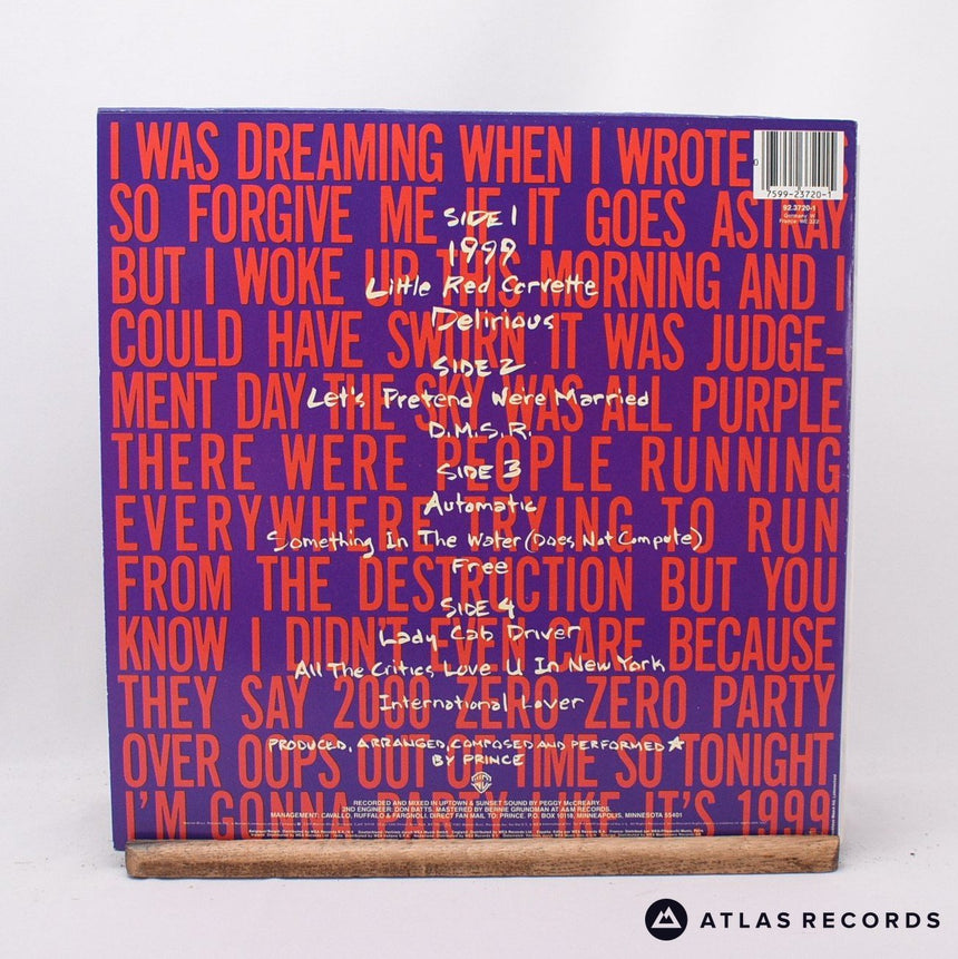 Prince - 1999 - Reissue A2 B2 C D2 2 x LP Vinyl Record - EX/EX
