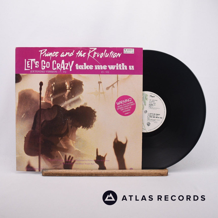 Prince And The Revolution Let's Go Crazy 12" Vinyl Record - Front Cover & Record