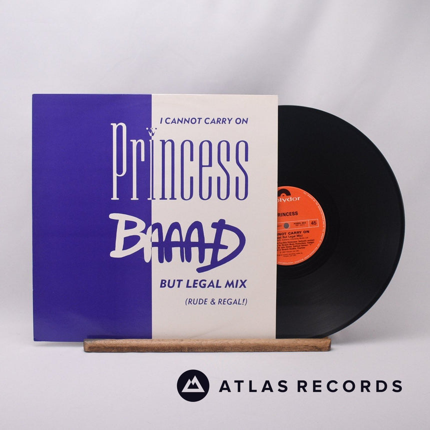 Princess I Cannot Carry On 12" Vinyl Record - Front Cover & Record