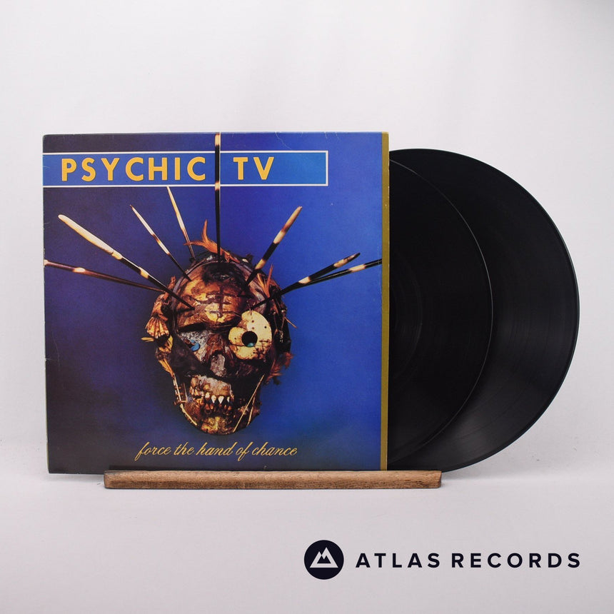 Psychic TV Force The Hand Of Chance 2 x LP Vinyl Record - Front Cover & Record