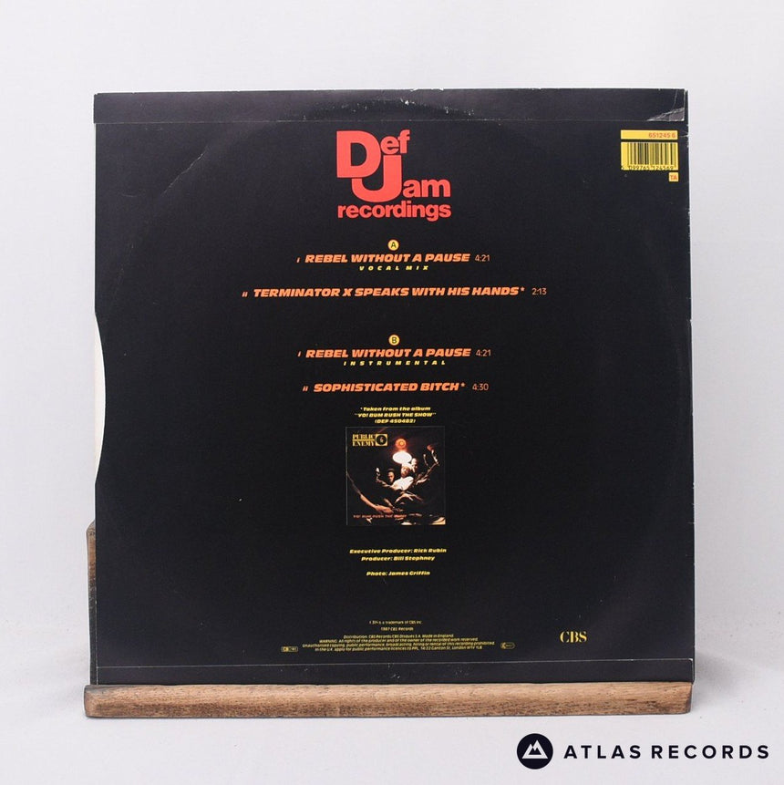 Public Enemy - Rebel Without A Pause (Vocal Mix) - 12" Vinyl Record - VG+/EX