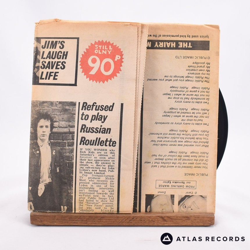 Public Image Limited - Public Image - Newspaper Sleeve 7" Vinyl Record - VG+/EX