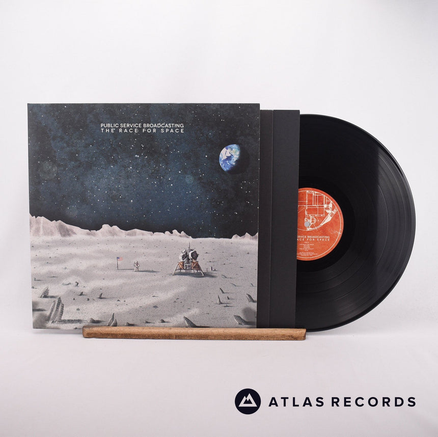 Public Service Broadcasting The Race For Space LP Vinyl Record - Front Cover & Record