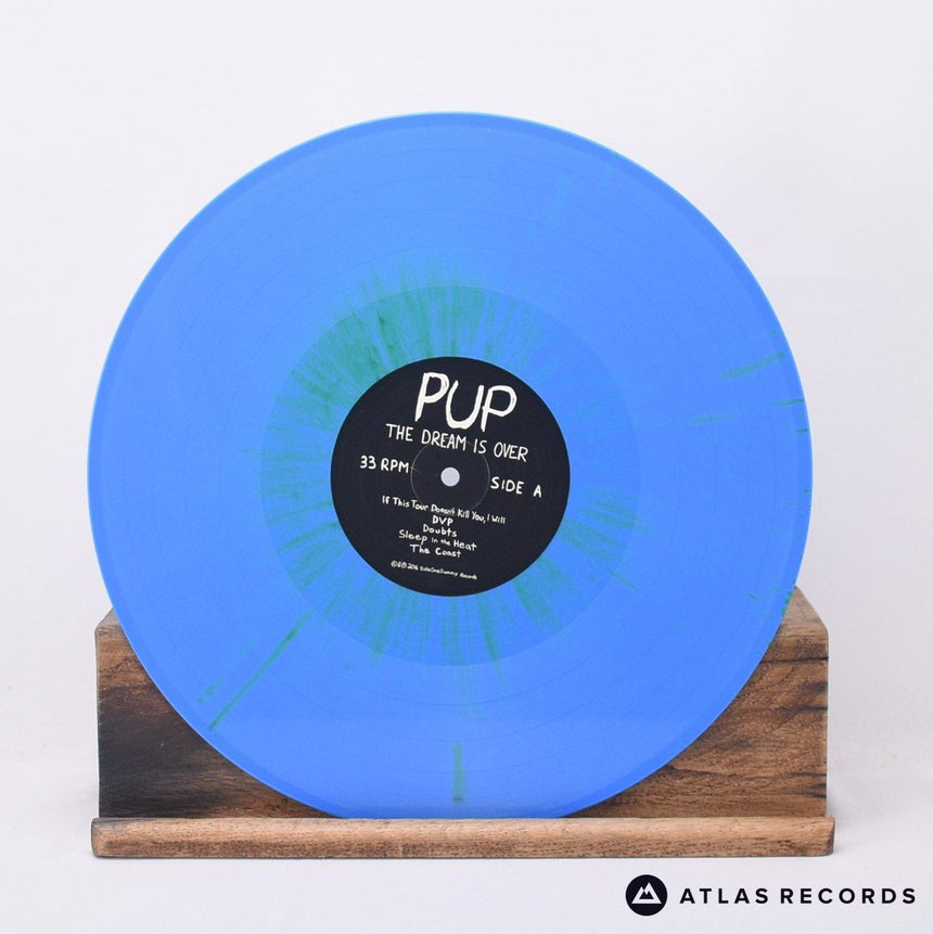 Pup - The Dream Is Over - Cyan Blue W/ Green Splatter LP Vinyl Record - NM/NM