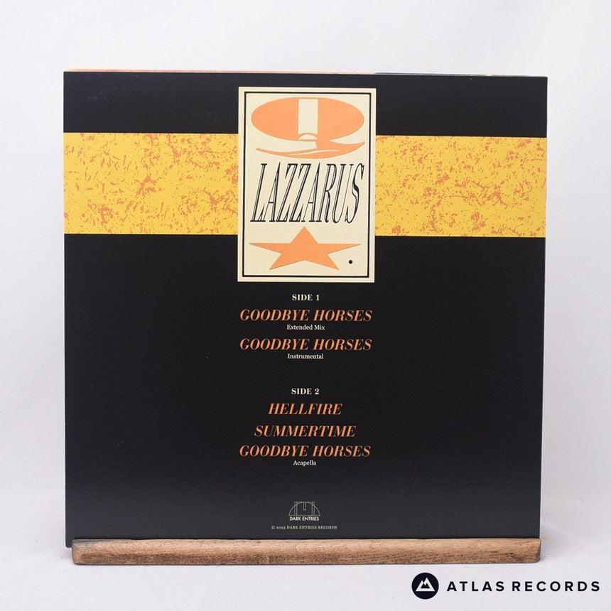 Q. Lazzarus - Goodbye Horses - Lyric Sheet 12" Vinyl Record - EX/NM