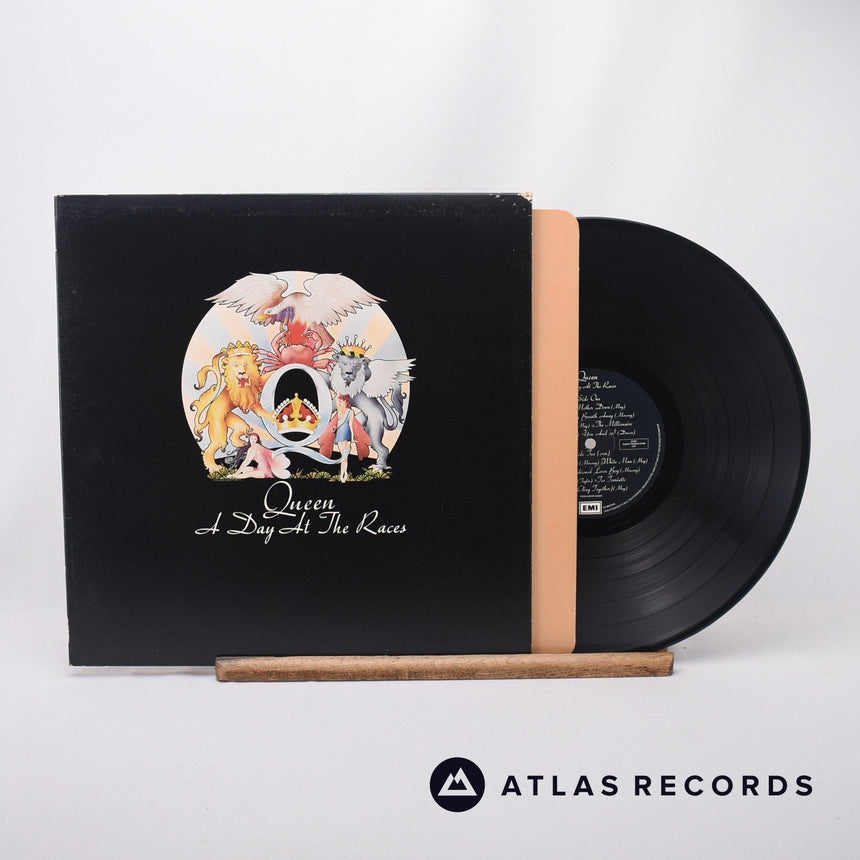 Queen A Day At The Races LP Vinyl Record - Front Cover & Record