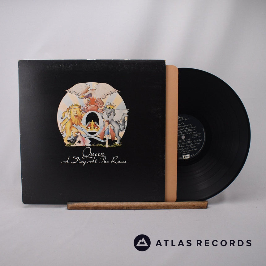 Queen A Day At The Races LP Vinyl Record - Front Cover & Record