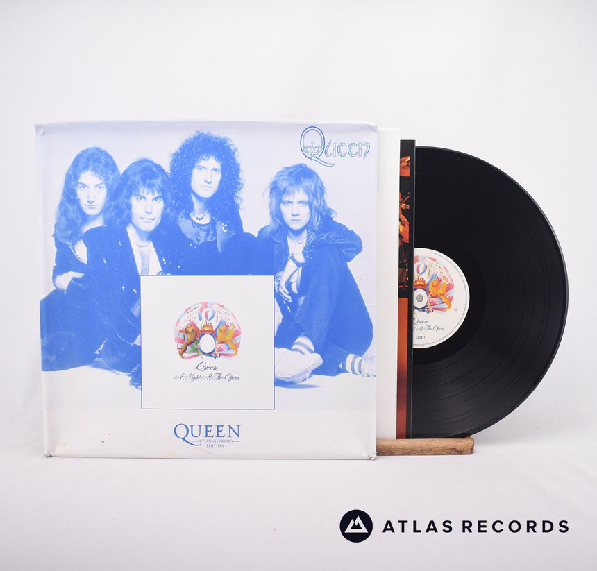 Queen A Night At The Opera LP Vinyl Record - Front Cover & Record