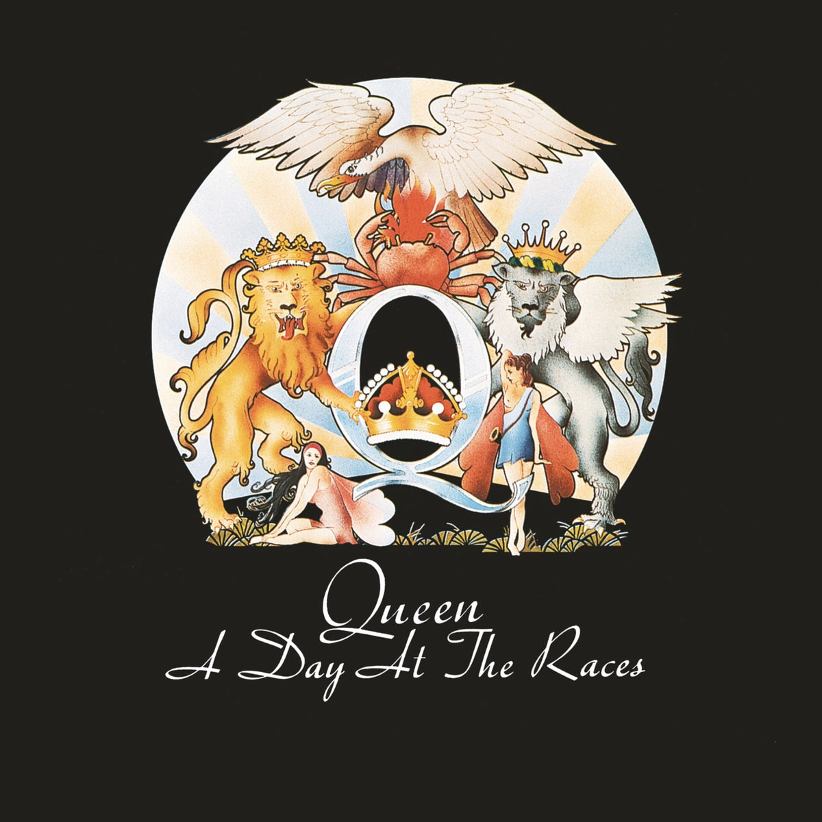 Queen - A Day at the Races (50th Anniversary) - Blue Marbled LP Vinyl Record