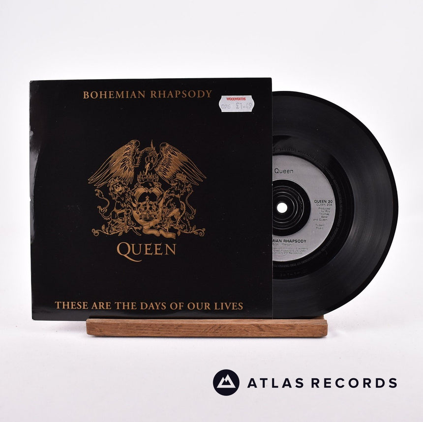 Queen Bohemian Rhapsody 7" Vinyl Record - Front Cover & Record