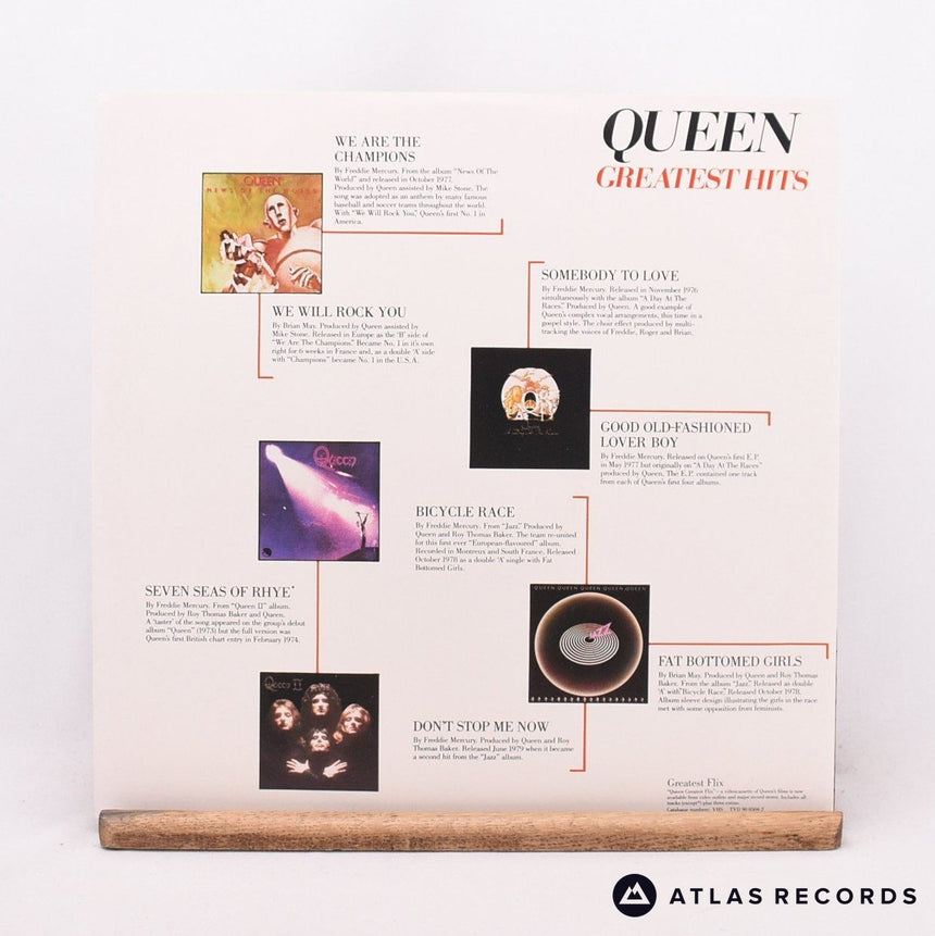 Queen - Greatest Hits - Reissue A-8 B-10 LP Vinyl Record - VG+/VG+