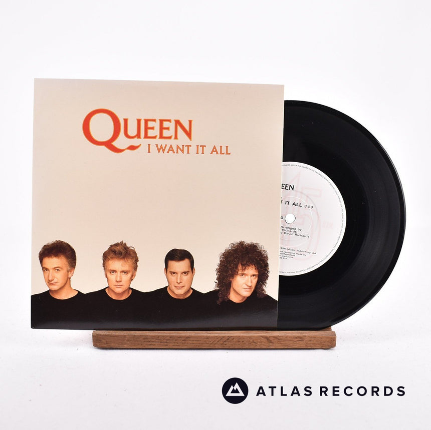 Queen I Want It All 7" Vinyl Record - Front Cover & Record