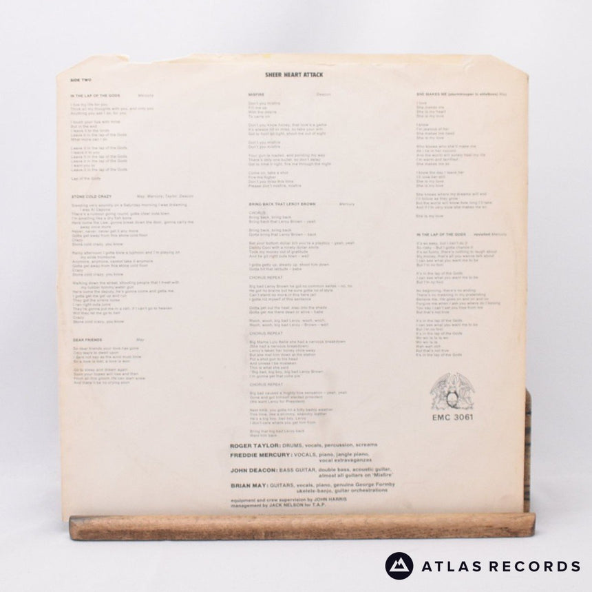 Queen - Sheer Heart Attack - -4 -1 LP Vinyl Record - VG+/VG+