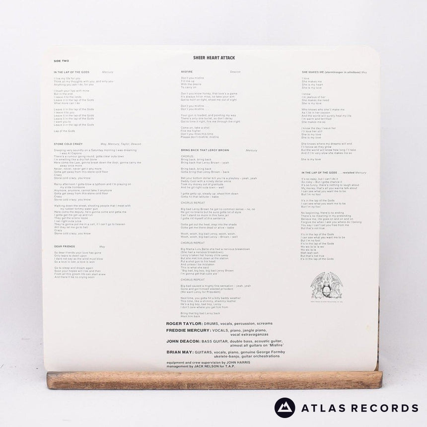 Queen - Sheer Heart Attack - Reissue -4 -4 LP Vinyl Record - EX/EX