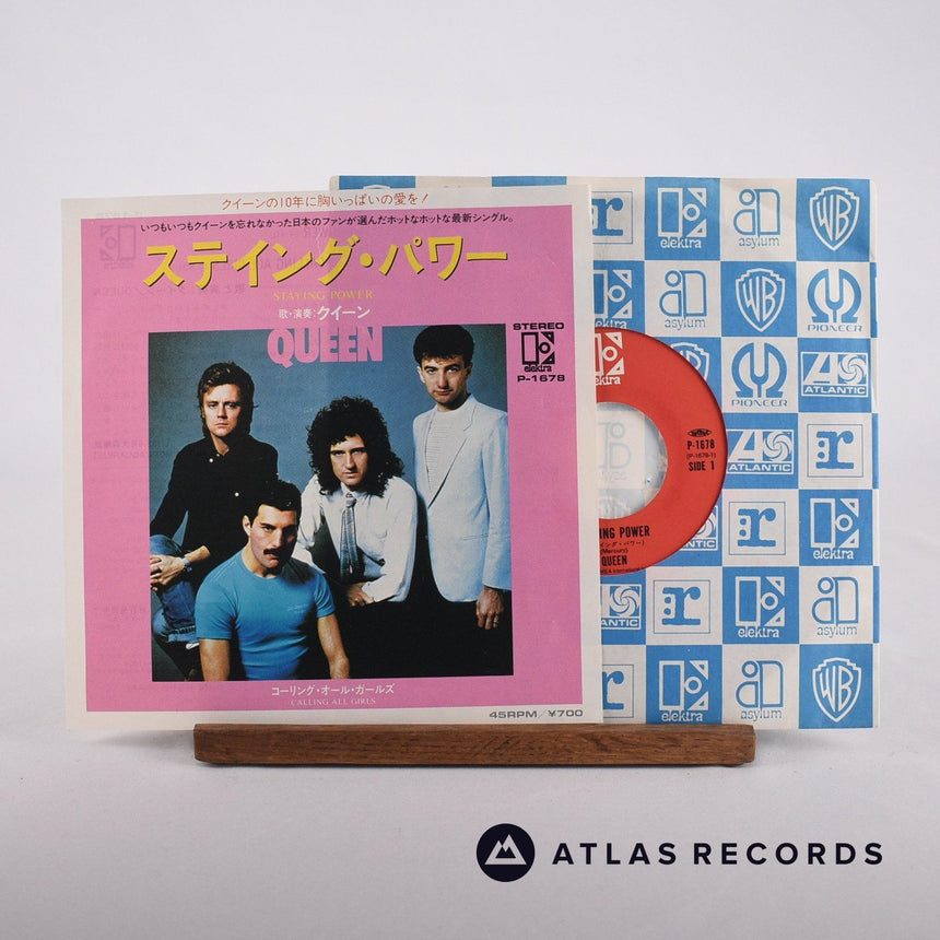 Queen Staying Power 7" Vinyl Record - Front Cover & Record