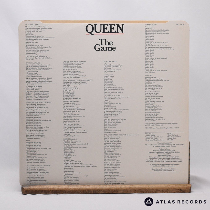 Queen - The Game - Foil Sleeve A-4 B-2 LP Vinyl Record - VG+/VG+
