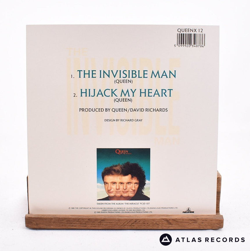 Queen - The Invisible Man - Clear 7" Vinyl Record - NM/NM