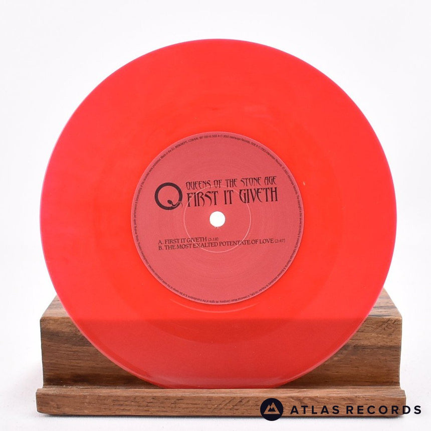 Queens Of The Stone Age - First It Giveth - Red 7" Vinyl Record - NM/NM