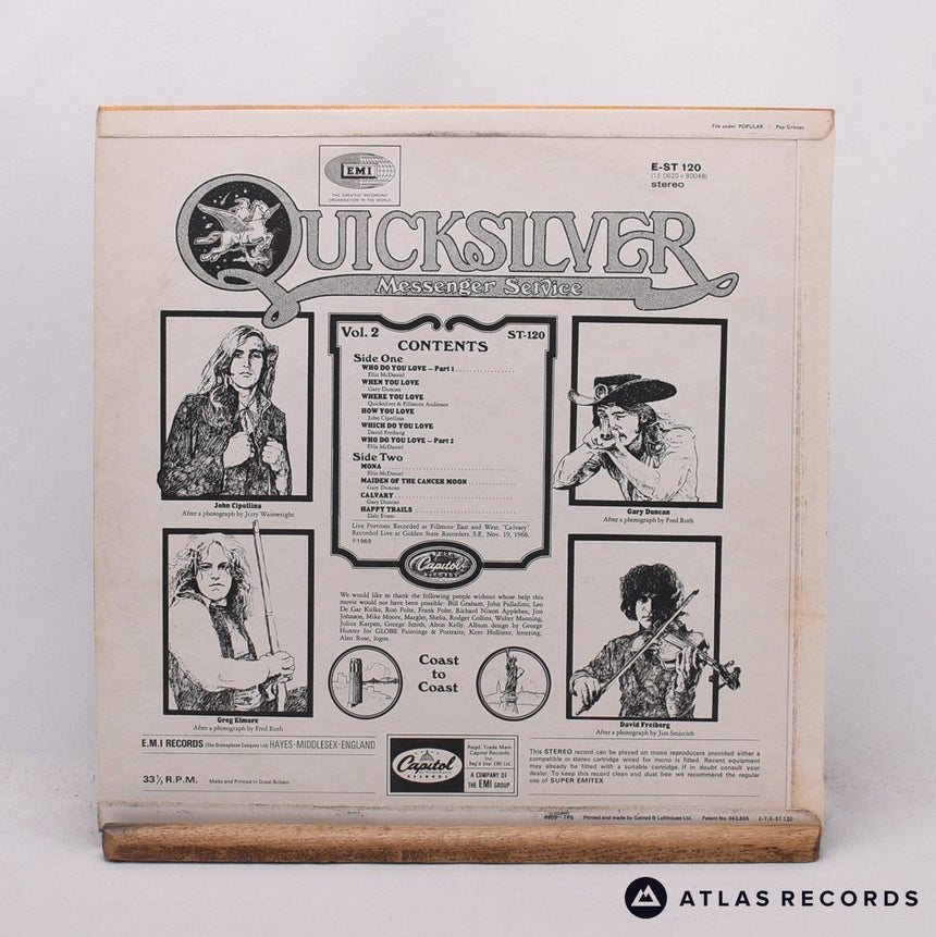 Quicksilver Messenger Service - Happy Trails - Reissue LP Vinyl Record - EX/EX