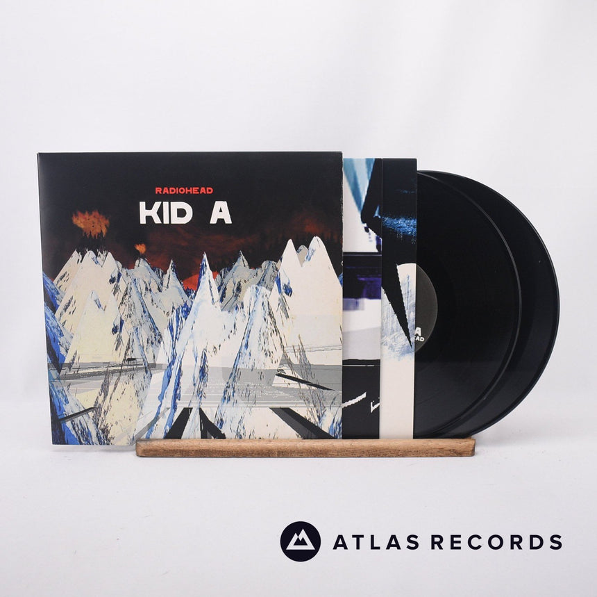 Radiohead Kid A 2 x 10" Vinyl Record - Front Cover & Record